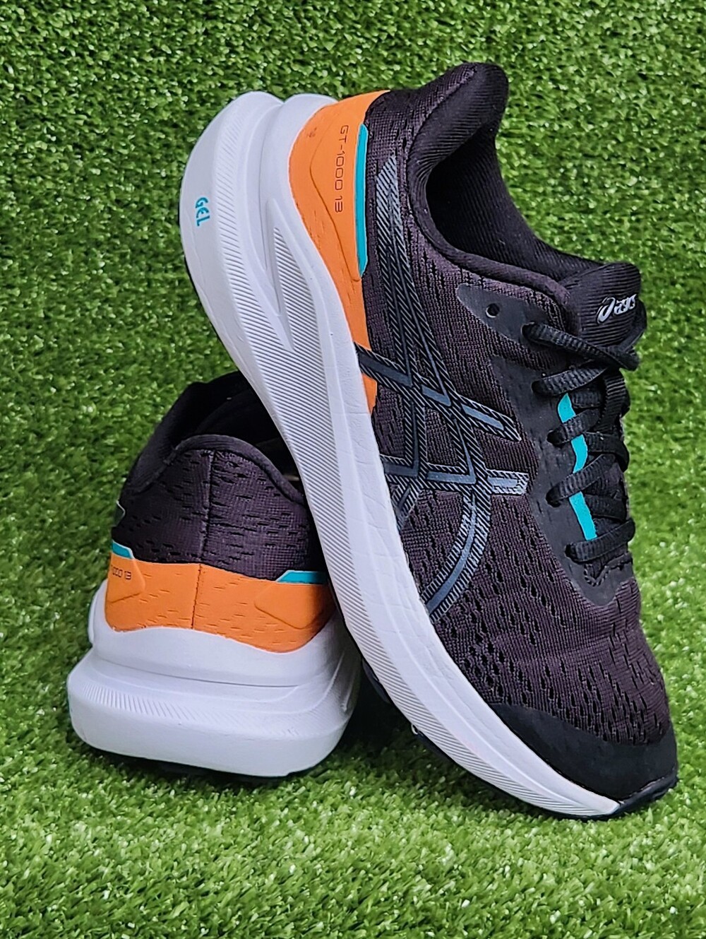 Asics Kids Boys Size 2.5 GT-1000 13 Athletic Running Gel Comfort Shoes Sneakers